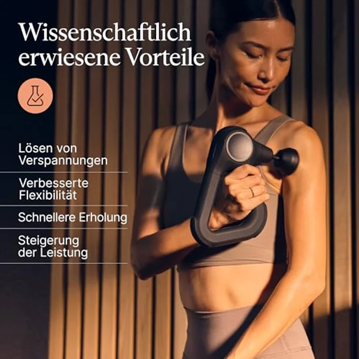 Therabody Theragun Prime (6. Generation), Massagepistole für tiefe, kraftvolle Massage, robustes Design, Bluetooth-Steuerung, inklusive 2 Aufsätzen für vielseitige Anwendung – Bild 4