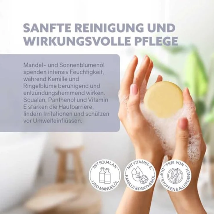 puremetics Fester Cleanser Gesichtsreinigung, Sensibelchen, seifenfreie Formel, 60g – Bild 4