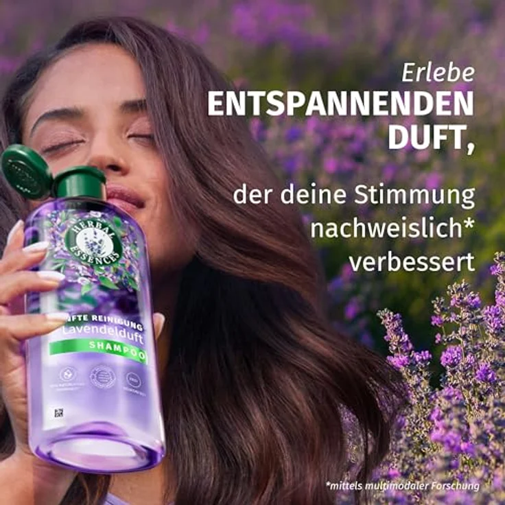 Herbal Essences Sanfte Reinigung Spülung mit Lavendelduft 250ml - Vegan, Natürlichen Ursprungs, ohne Frizz – Bild 4