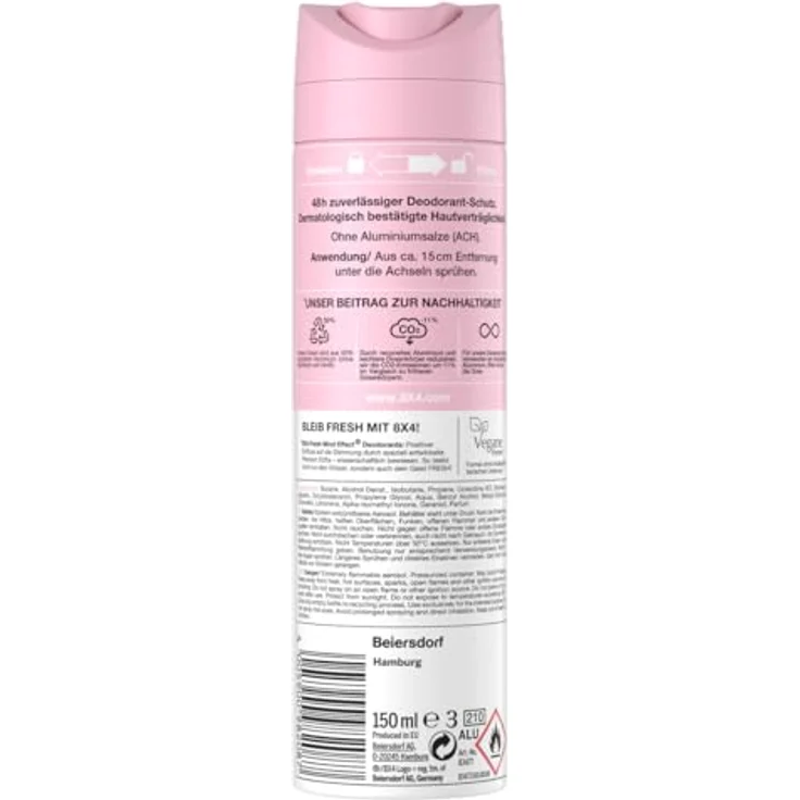 8x4 VELVET BLOSSOM, Deo-Spray 150 ml, mit floralem Duft, extrem entzündbar – Bild 7