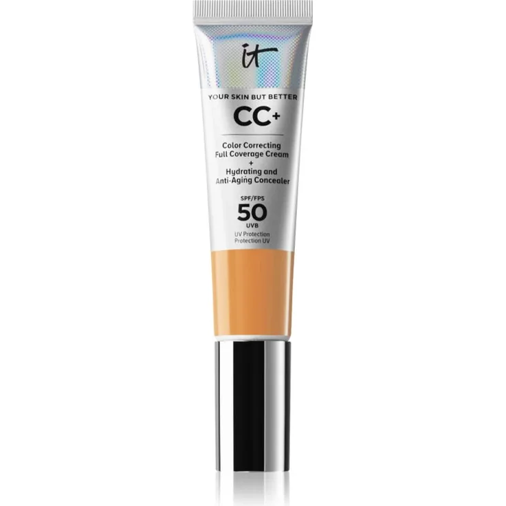 IT Cosmetics Your Skin But Better CC+ CC Cream SPF 50+, getönte Tagescreme für Damen, Farbton Tan, 32 ml