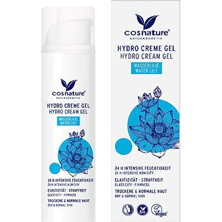 Cosnature Hydro Creme Gel Water Lily, 50 ml. With 24 H moisturising formula – Bild 1