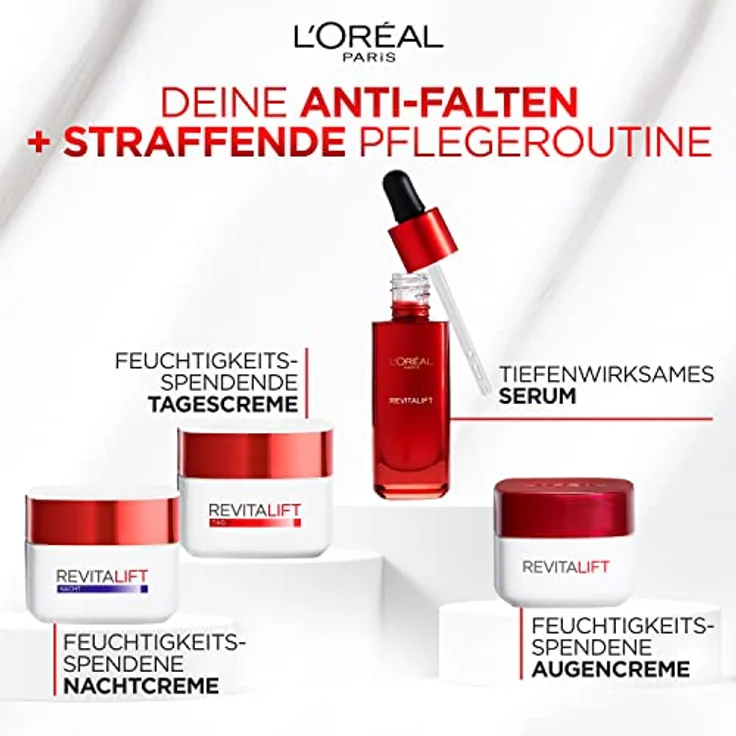 L'Oréal Gesichtsserum Revitalift, glättend, feuchtigkeitsspendende Wirkung 30 ml, mit pflegender Wirkung  – Bild 5