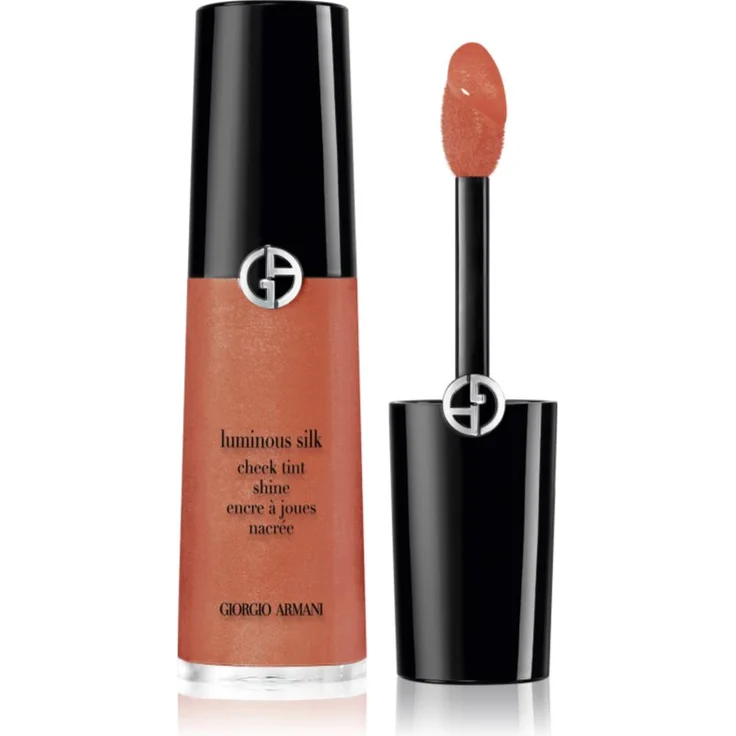 Armani Luminous Silk Cheek Tint Shine, flüssiges Rouge Farbton 42 Sunlit Sienna, 12 ml, leichte Textur für frisches Aussehen