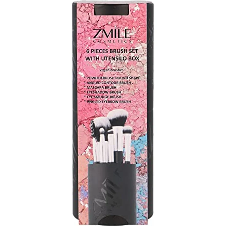 ZMILE Cosmetics Geschenkbox 'YOUR UTENSILO' Brushes - Pinselset 6teilig - Synthetik-Haar – vegane Kosmetikpinsel – Bild 5
