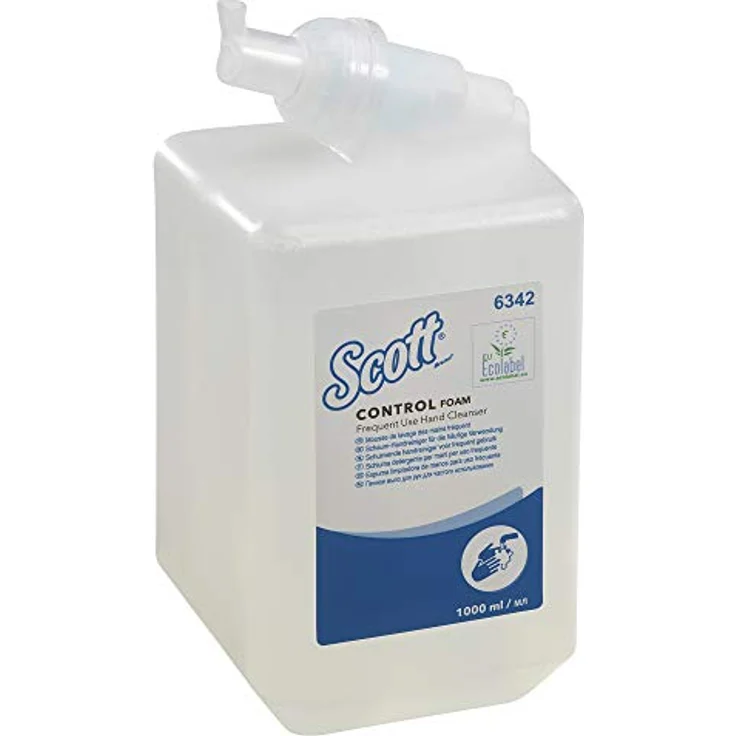 Kimberly-Clark Scott Control Foam Soap, 6x 1 L unparfümierte Schaumseife, transparent, hygienischer Handreiniger für gründliche Reinigung – Bild 1