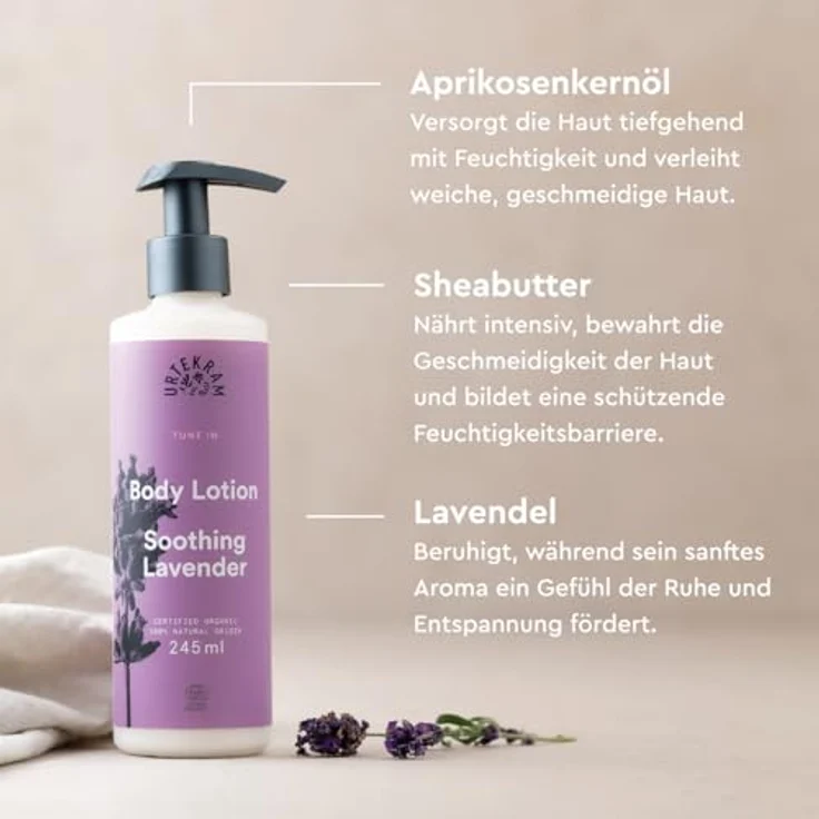 Urtekram Soothing Lavender - Body Lotion Bodylotion 245 ml – Bild 5
