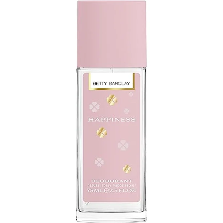 Betty Barclay Happiness Deodorant Spray, fruchtig-blumige Duftkomposition mit Birne und Vanille, 75 ml, Glasflakon mit pinkem Verschluss – Bild 2