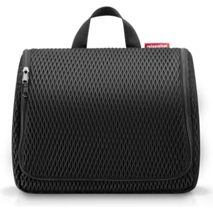 Reisenthel Kulturbeutel toiletbag XL Special Edition, Kosmetiktasche aus recyceltem Polyester mit Spiegel und vielen Fächern, schwarz, 29 x 10 x 22 cm – Bild 1