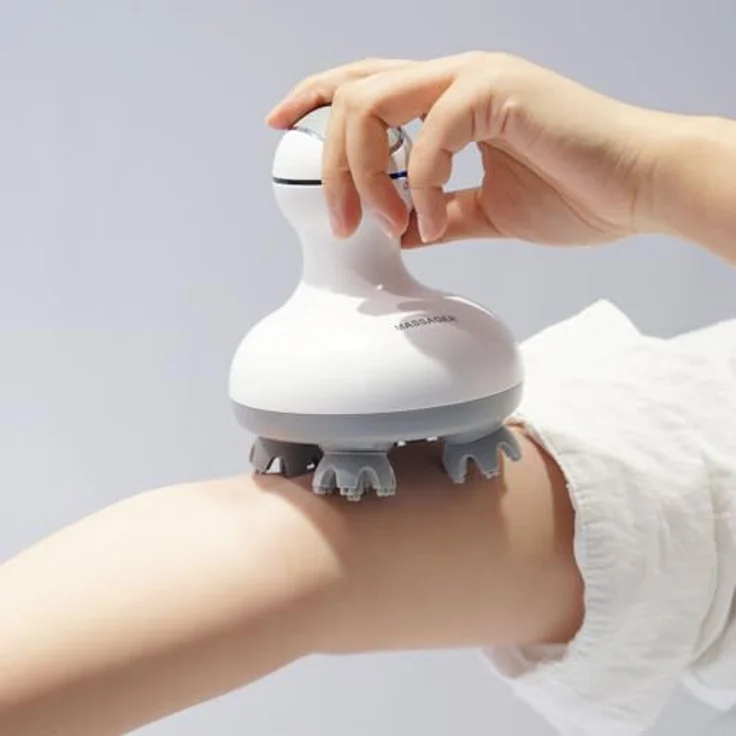 Casativo Massagegerät 3D Kopf- & Körper-Massagegerät, 4 Massageköpfe, mobil, Akku, ölbeständig, IPX7, bis zu 2,5 Std. Laufzeit – Bild 8