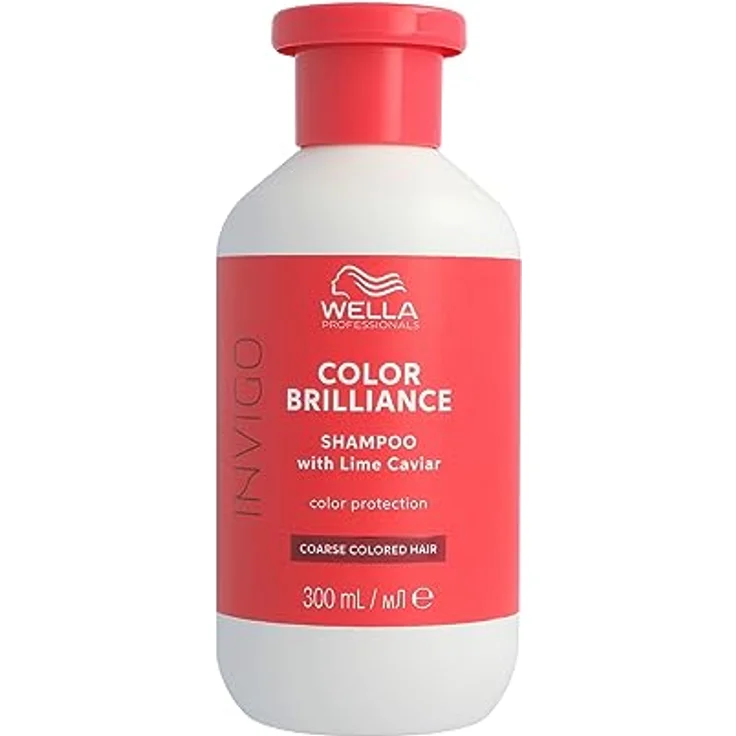 Wella Professionals Invigo Color Brilliance Shampoo Coarse - Shampoo für dickes, gefärbtes Haar mit Vitamin E und niedrigem pH-Wert - 300 ml – Bild 1