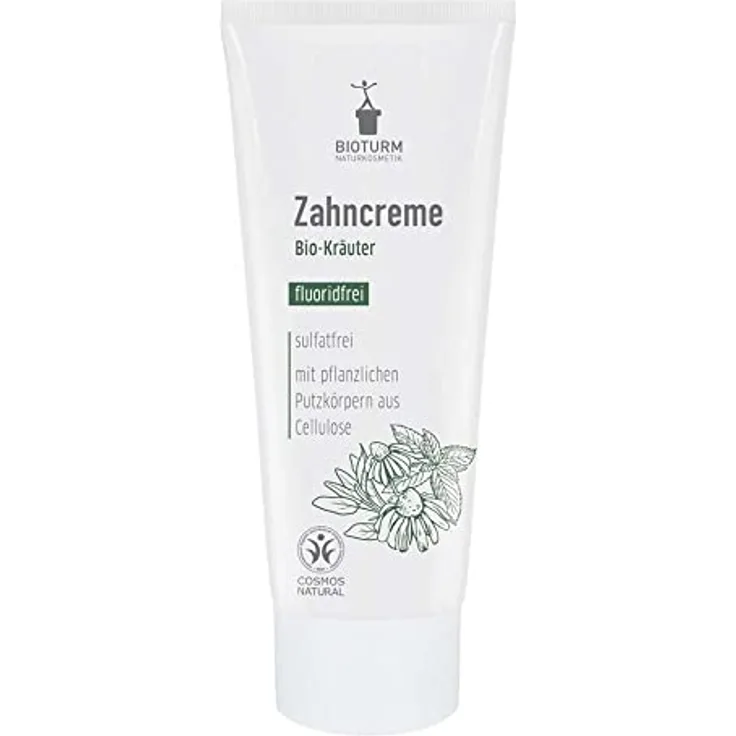 Bioturm Zahncreme, Kräuter ohne Fluorid, 75ml (1)