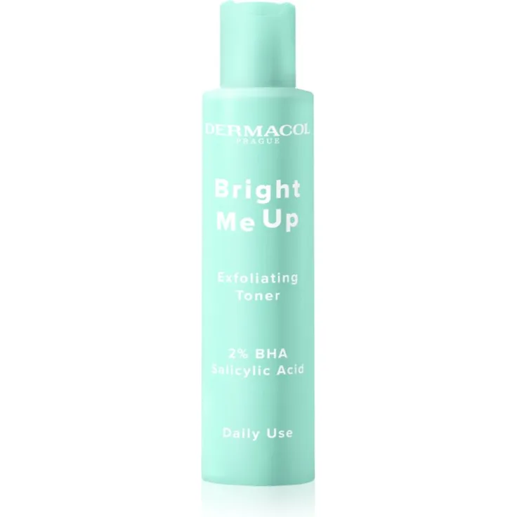 Dermacol Bright Me Up Exfoliating Toner, sanftes Peeling-Tonikum mit BHA und Salicylsäure, 135 ml