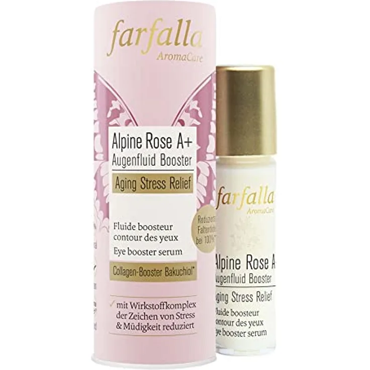 FARFALLA Aging Stress Relief, Alpine Rose A+, Augenfluid Booster, 10ml
