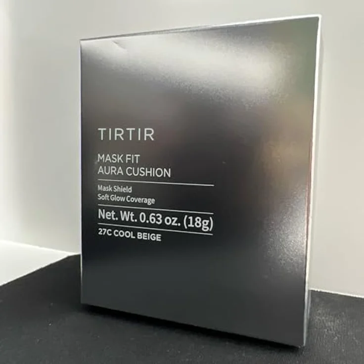 TIRTIR Mask Fit Aura Cushion, feuchtigkeitsspendendes Make-up im Schwamm zur Verjüngung der Gesichtshaut, Farbton 27C Cool Beige, 18 g – Bild 7