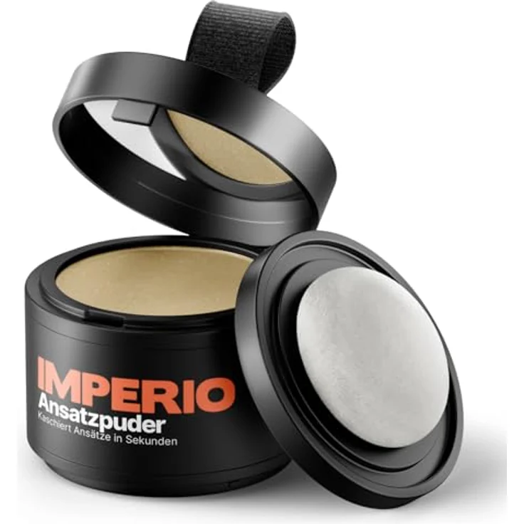 Imperio Root Powder Hair Concealer, wasserfestes Wurzelpuder zur Haardichte für Damen und Herren, Medium Blonde, 4g – Bild 1