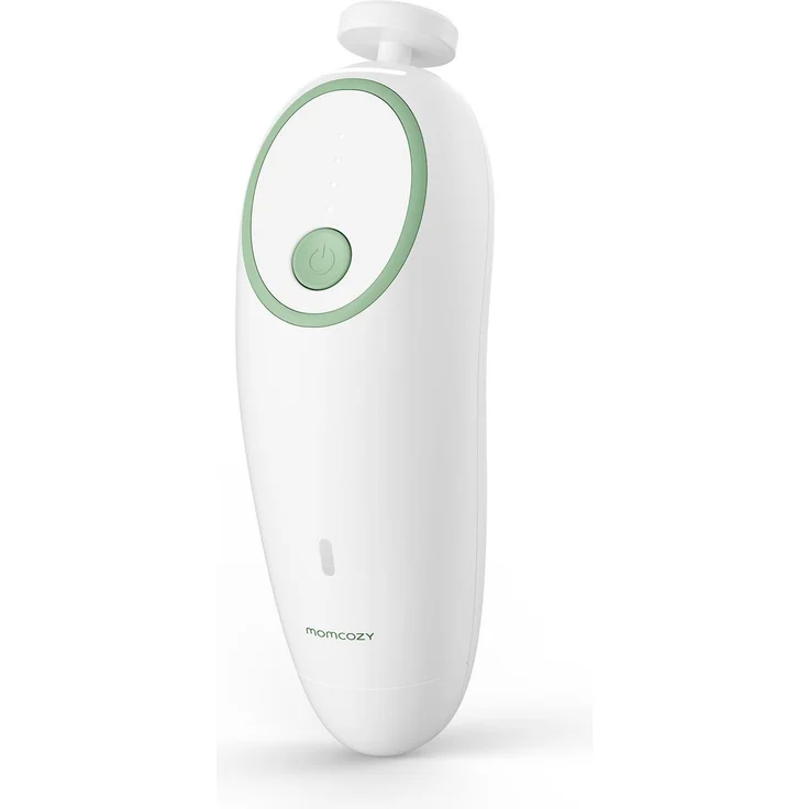 Momcozy Baby Nagelpflegegerät, wiederaufladbare Nagelfeile mit 4 Geschwindigkeitsstufen, LED-Beleuchtung und leisen Betrieb, für Neugeborene und Erwachsene