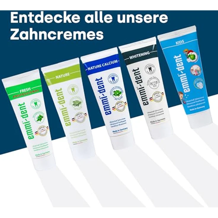 Emmi-dent Fresh Ultraschall-Zahncreme, 3 x 75 ml, speziell für Ultraschallzahnbürsten, sorgt für frischen Atem – Bild 6