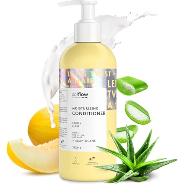 SO!FLOW Curly Hair Nourishing Conditioner, 400 ml, mit nährendem Leinöl für lockiges Haar – Bild 1