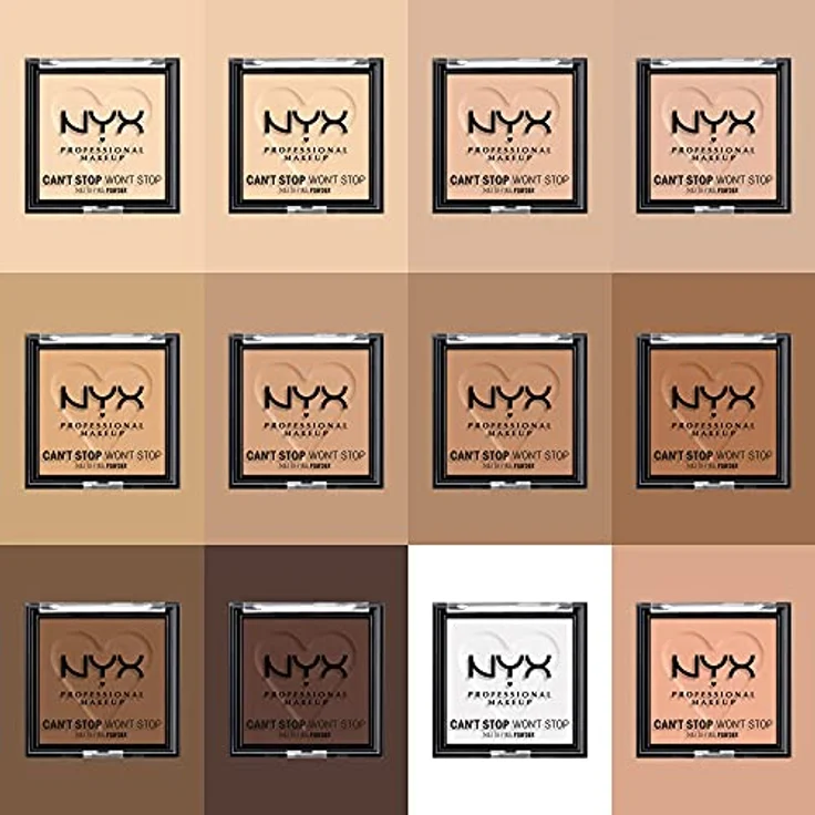 NYX Professional Makeup Can't Stop Won't Stop Mattifying Powder, mattierendes Puder für Damen, Farbton 03 Light Medium, 6 g, vegan, langanhaltendes Finish – Bild 6