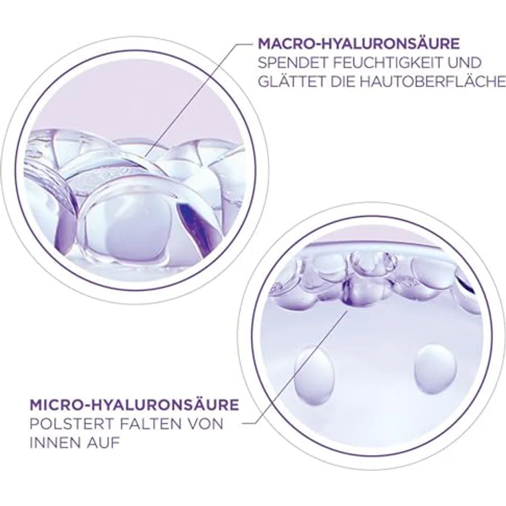 L'Oréal Paris Anti Age Tagespflege LSF 50 für Frauen: hydratisiert die Haut und bekämpft Hautalterung mit 3 Arten von Hyaluronsäure und LSF 50+, Revitalift Filler, 1x 50ml – Bild 4