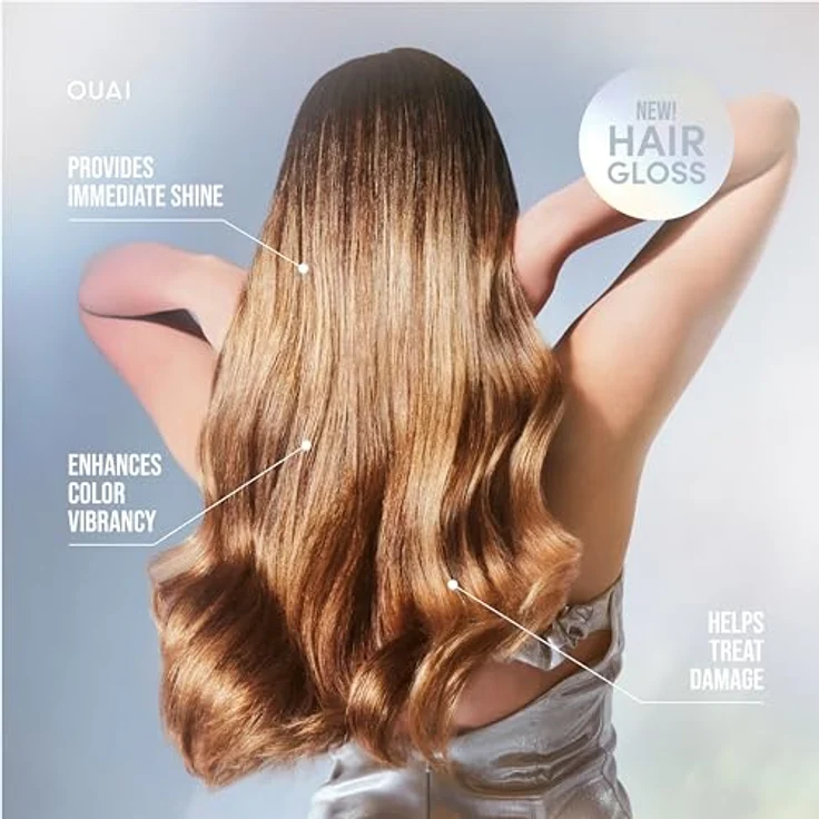 Ouai Hair Gloss, Haarkur für gefärbtes Haar mit Hyaluronsäure, 177 ml, vegan, Hitzeschutz bis 232 °C – Bild 5