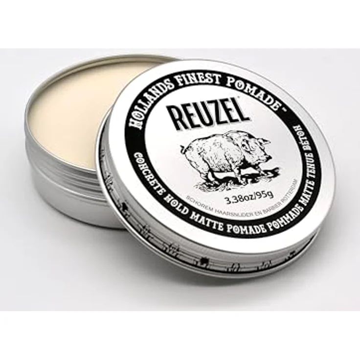 Reuzel Concrete Hold Matte Pomade, Haarpomade Unisex mit extra starkem Halt, 95 g – Bild 3