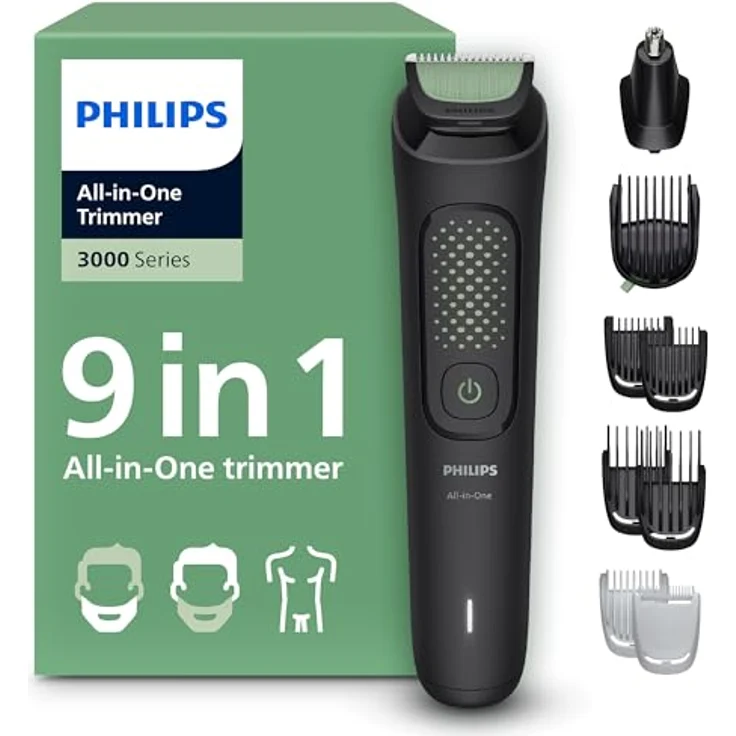 Philips Multigroom 3000 MG3946/15, All-in-One Trimmer mit 9 Aufsätzen und selbstschärfenden Klingen – Bild 2