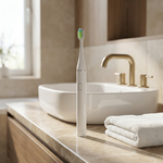 WhyteDOT® Premium Schallzahnbürste – sanft & effektiv, Aluminiumgehäuse, 72.000 Vibrationen/Min., UV-Reiseetui, bis zu 6 Wochen Akkulaufzeit