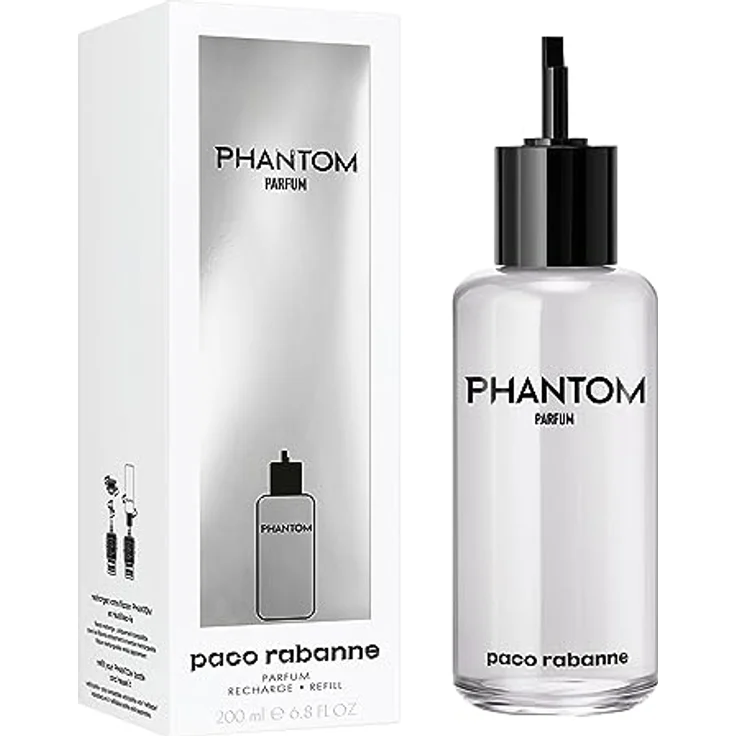 Paco Rabanne PHANTOM PARFUM 200 ML RECARGA, Herrenduft in Reisegröße, flüssig