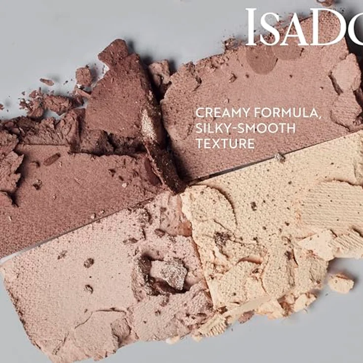 IsaDora The Eyeshadow Quartet Lidschattenpalette 02 Neo Mint, 3.5 g, mit intensiv pigmentierten Farbtönen und Applikator, vegan, für Tag- und Abend-Make-up – Bild 6