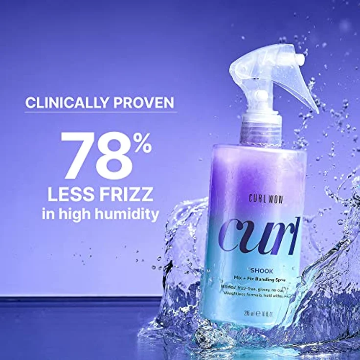 Color Wow Styling Spray Locken "Shook", Glanzspray Lockiges Haar, Leave-In-Spray für Lockiges Haar, Curl Wow Defining Cream Gesunde & Glänzende Locken, 295ml – Bild 4