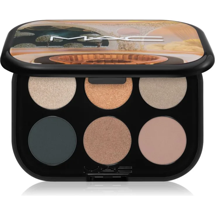 MAC Cosmetics Connect In Colour Eye Shadow Palette, 6 Farben in Bronze Influence, 6,25 g Lidschattenpalette für vielseitige Looks