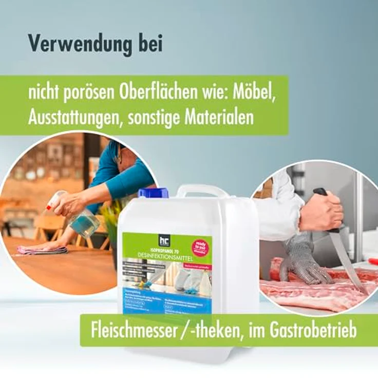 4 x 5 Liter Desinfektionsmittel für Hände & Flächen - anwendungsfertig – Bild 4