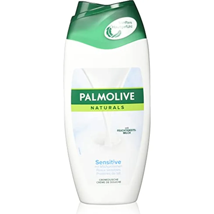 Palmolive Duschgel Sensitive, 250ml - Cremiges Duschgel mit Milchproteinen, für empfindliche Haut
