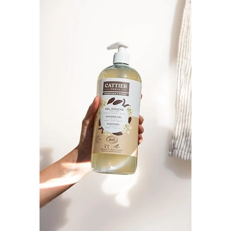 CATTIER PARIS Duschgel Vanille - Tonka - Aloe Vera - 1000ml, seifen- & sulfatfreie Reinigung – Bild 5