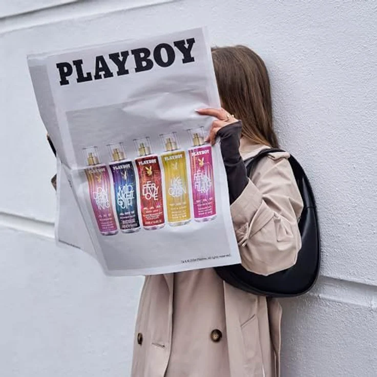 PLAYBOY Feeling Flirty Fragrance Mist, Körperspray für Damen mit fruchtigem Chypre-Duft, 250 ml – Bild 3