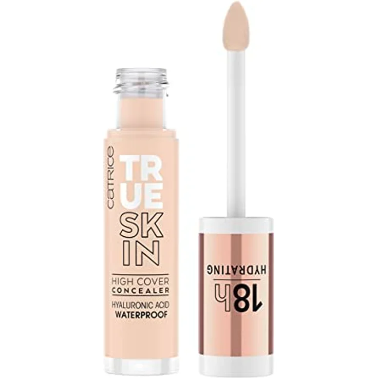 Catrice True Skin High Cover Concealer, Nr. 002, Nude, Anti-Pickel, feuchtigkeitsspendend, natürlich, für trockene Haut, vegan, ölfrei, wasserfest, ohne Alkohol, 1er Pack (4.5ml) – Bild 1
