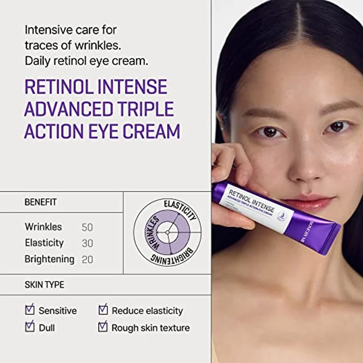 SOME BY MI Retinol Intense Advanced Triple Action Augencreme – 1,01 Unzen, 30 ml – Feine Linien und Augenringe pflegen empfindliche Haut – Bild 3