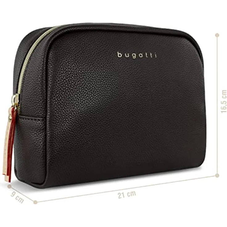 bugatti Ella Kulturbeutel, Kosmetiktasche, Toiletry Bag, Waschtasche, Waschbeutel, Toilettentasche in braun – Bild 2