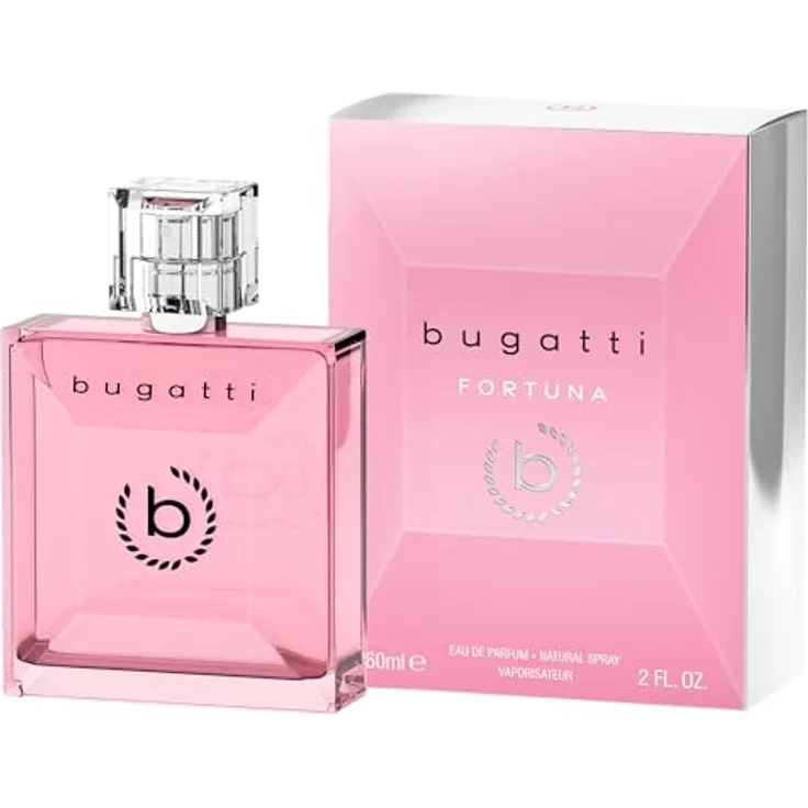 Bugatti FORTUNA Damen Parfüm 60 ml, Fruchtiges Eau de Parfum mit Mango, Pfirsich, Jasmin, Moschus & Sandelholz, Statement-Glasflakon, Selbstbewusstes Parfüm für Frauen – Bild 1