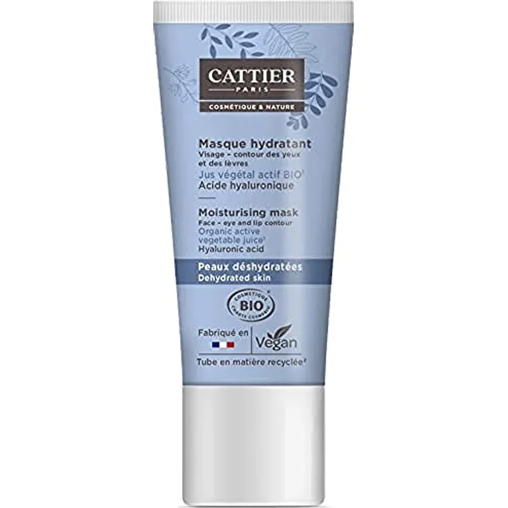 Cattier Feuchtigkeitsspendende Maske, für trockene Haut, 50 ml, intensive Hydration