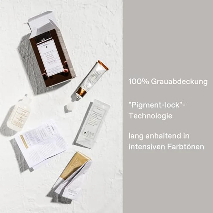 KORRES Arganöl Hochentwickelte Haarcoloration / Golden Cocoa 6.73 Haarfarbe 145 ml – Bild 4