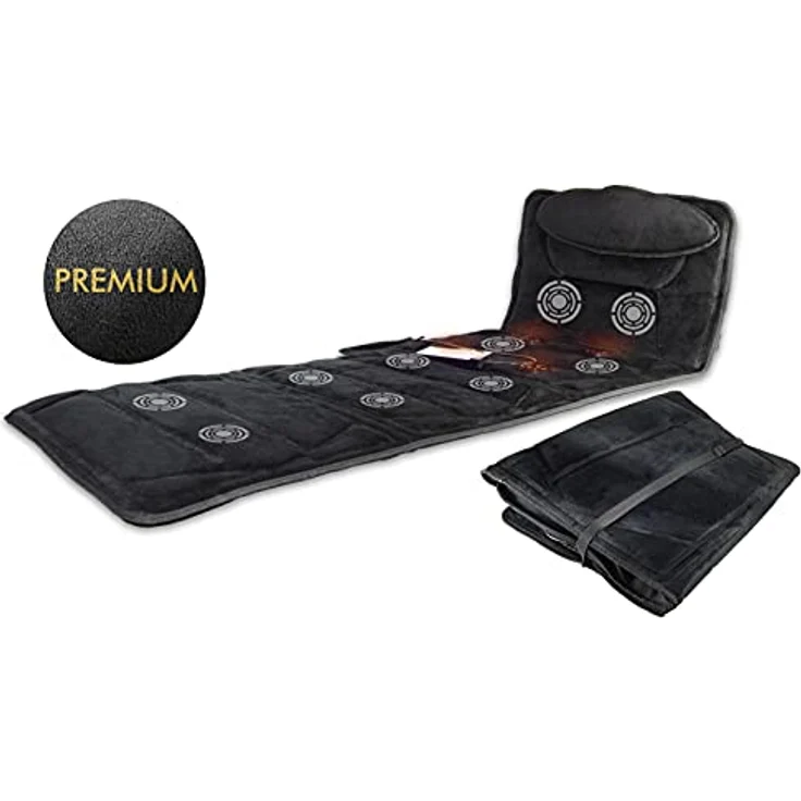 Jocca Elektro-Massagematte, Tappetino Massaggiante Elettrico mit 10 Massagezonen, Infrarot-Wärmefunktion, schwarz – Bild 9