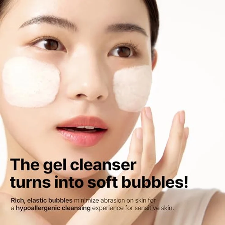Some By Mi Lacto Soy Mild Bubble Peeling Cleanser, sanftes Gesichtsreinigungs-Peeling für empfindliche Haut, 180 ml, vegan, dermatologisch getestet – Bild 4