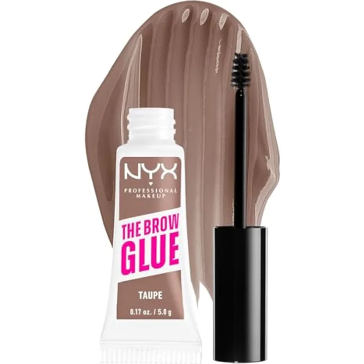 NYX PROFESSIONAL MAKEUP Augenbrauengel Brow Glue, Instant Styler, Lifting-Effekt, für lamierte Augenbrauen, Taupe