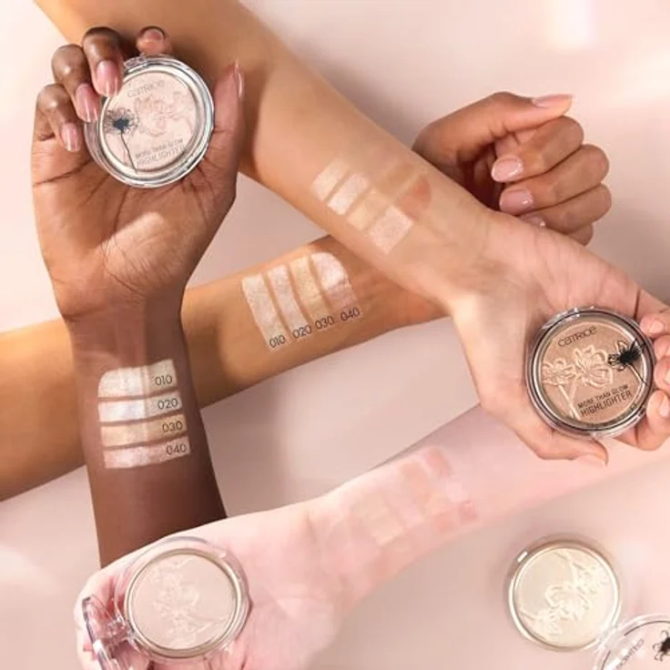 Catrice More Than Glow Highlighter, Nr. 040, Pink, glänzend, intensiv, strahlend, schimmernd, vegan, ölfrei, ohne Parfüm, ohne Alkohol, 1er Pack (5.9g) – Bild 4