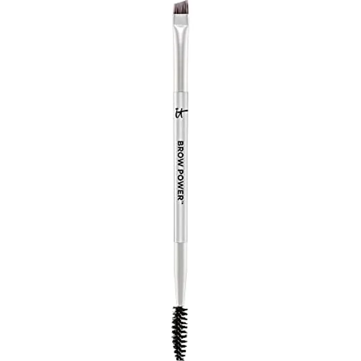 it Cosmetics Heavenly Luxe™ Brow Power™ Universal Transformer Brush, Augenbrauenpinsel mit abgeschrägtem Pinselende und Spiral-Bürstchen, Unisex