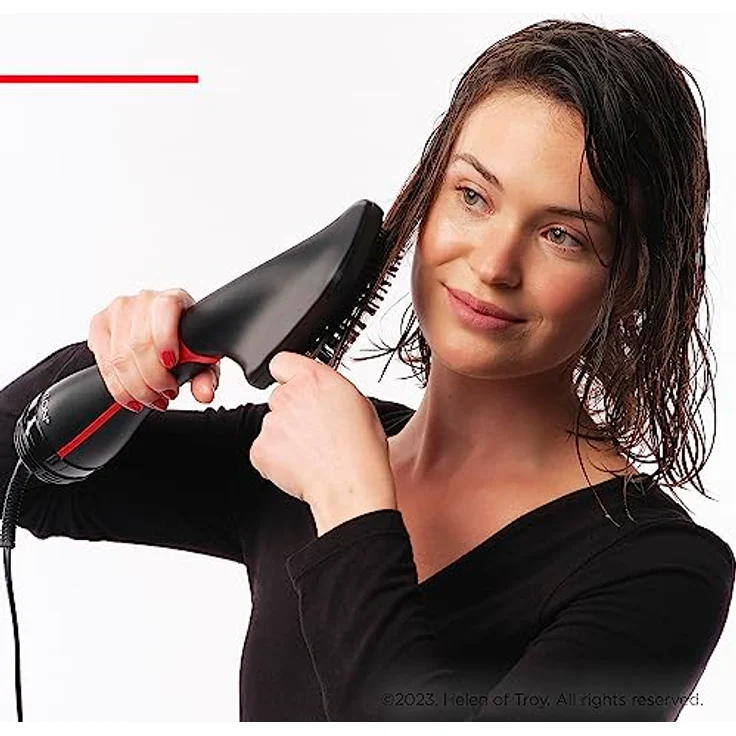 Revlon Paddelbürste ONE-STEP FLACHBÜRSTENAUFSATZ, RVDR5327, für Warmluftbürste Volumiser RVDR5298E und Multi Styler RVDR5333, großes Paddel-Design für schnelles Trocknen und Glätten – Bild 6