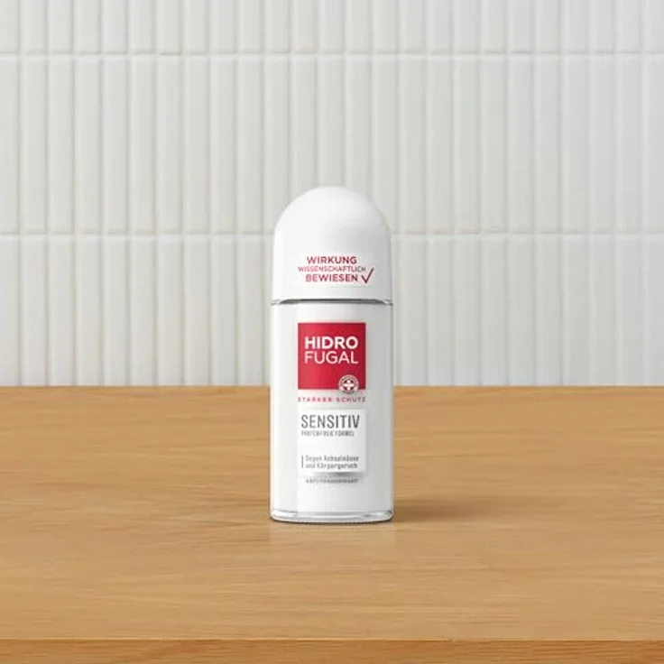 Hidrofugal SENSITIV Roll-on, starker Antitranspirant Schutz für empfindliche Haut, parfümfrei und alkoholfrei, 50 ml – Bild 3